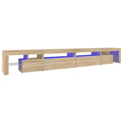 Produktbild von TV-Schrank mit LED-Leuchten Sonoma-Eiche 290x36,5x40 cm