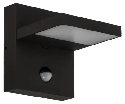 Produktbild von Lucande LED-Außenwandlampe Silvan, anthrazit, Sensor, IP54