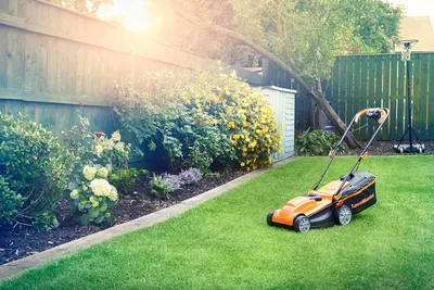 Zdjęcie produktu dla LawnMaster MEB1434M Kosiarka elektryczna 1400W 34cm Regulowana wysokość koszenia