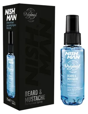 Zdjęcie produktu dla Nishman - Beard & Mustache Spray - Perfumowany Spray Do Brody I Wąsów Genius 75ml