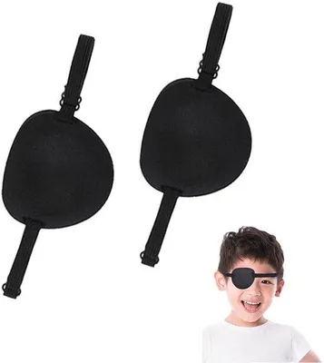 Image de Masques oculaires souples pour adultes et jeunes enfants, paupières réglables pour le côté gauche ou droit, masques oculaires destinés à la phase de rééducation de l'amblyopie