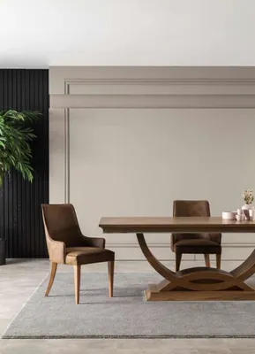 Zdjęcie produktu dla fotel tapicerowane krzesła loft designerskie meble brązowa kuchnia skórzane krzesło