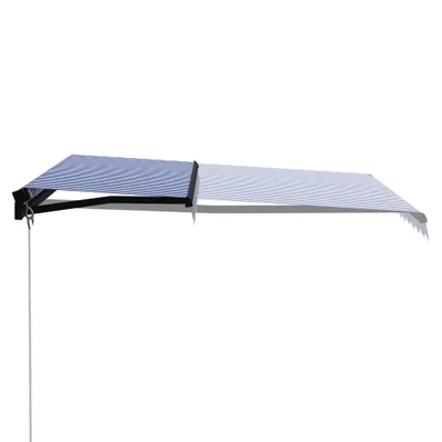 Immagine prodotto di Tenda da Sole Retrattile Manuale 300x250 cm Blu e Bianca