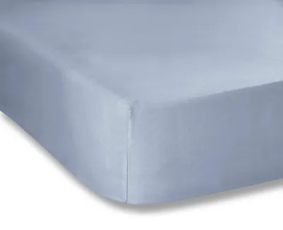 Obrázek produktu pro Bavlněné prostěradlo 120x200 cm ze 100% bavlny percale, barva denim (modrá)