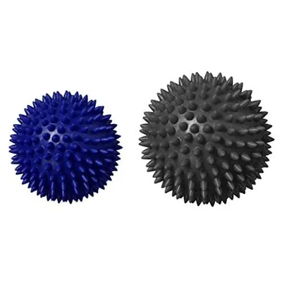 Produktbild von Best Sporting Massagebälle 2er Set I Inkl. Übungsanleitung I Noppenball Set perfekt für Reflexzonen, Anti-Stress, Entspannung I Igelbälle weich und hart