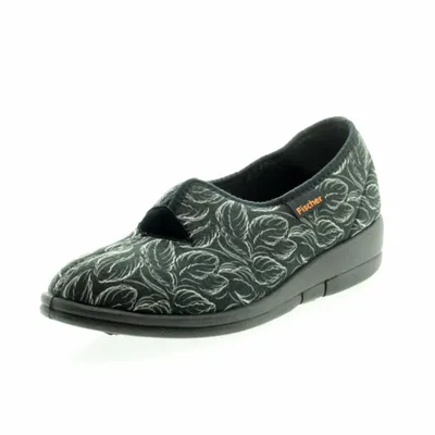 Produktbild von Fischer Markenschuh 203521 229 Damen Hausschuh Dora Schwarz, Schwarz, Gr. 36