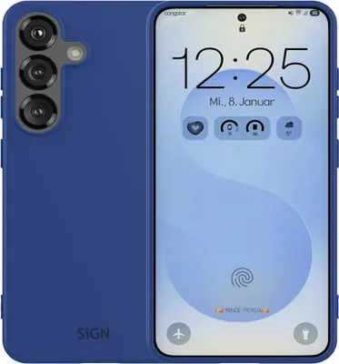 Produktbild von SiGN Flüssigsilikonhülle für Samsung Galaxy S25 Plus - Blau