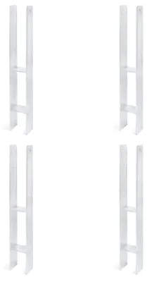 Zdjęcie produktu dla Alberts 4 x wsporniki słupków H, 71x600 mm, grubość materiału 5 mm, głębokość 60 mm, ocynkowane ogniowo