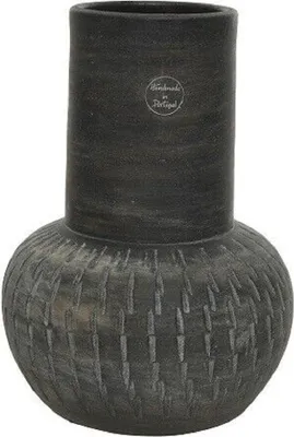 Produktbild von Vase Bodenvase Blumentopf Terrakotta Dunkelbraun Höhe 30 cm