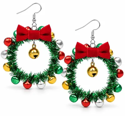 Produktbild von Weihnachten Ohrringe,Weihnachtsohrringe Hängend,Weihnachten Ohrringe Damen