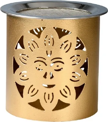 Produktbild von Räucherstövchen Sonne gold, Höhe 8 cm