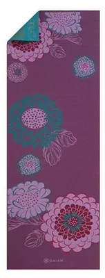 Image de Gaiam - Tapis de yoga double face, fleurs PP7972 (taille unique) (violet)
