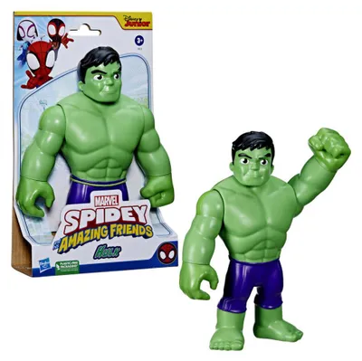 Immagine prodotto di Marvel Spidey and His Amazing Friends supergroße Hulk Action-Figur, 3 anni