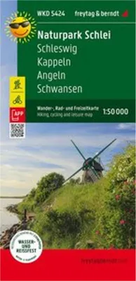 Obrázek produktu pro Přírodní park Schlei, turistická, cyklistická a rekreační mapa 1:50 000, freytag & berndt, WKD 5424