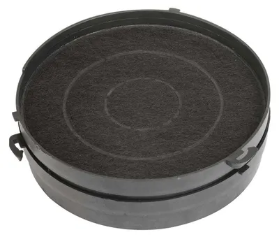 A close-up shot of a charcoal filter for a range hood.