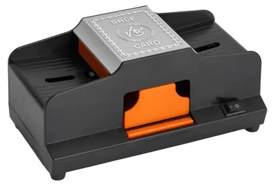 Produktbild von Automatischer Kartenmischer - Dual-Mode Kartenmischmaschine - Für 2 Kartendecks - USB & Batteriebetrieb - Schnell & tragbar - Für Poker und UNO - Schwarz