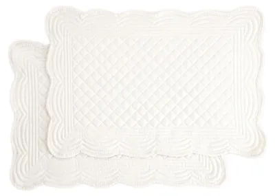 Produktbild von HOMLA VELA ecru rechteckige Tischsets mit Steppung, 2er-Set. 30x45 cm