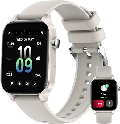 Produktbild von Smartwatch mit Telefonfunktion,1.85" Touchscreen Fitnessuhr,Wasserdicht IP68 mit 120+ Sportmodi Schrittzähler Pulsmesser Schlafmonitor für Android iOS