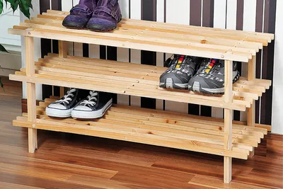 Produktbild von Kesper Schuhregal 3 Ebenen -100% Tanne GFA-COC-001447