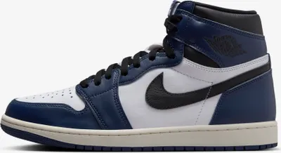 A side view of a Nike Air Jordan 1 Retro High OG shoe.