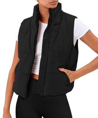 Produktbild von AUTOMET Pufferweste für Damen, ärmellos, Winter, Cropped-Oberbekleidung, warm, P