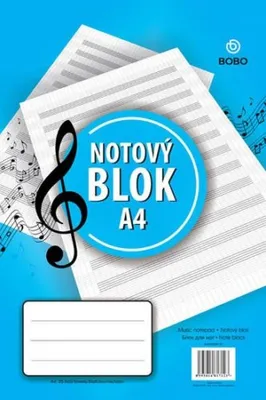 Obrázek produktu pro Notový blok A4, 25 listů