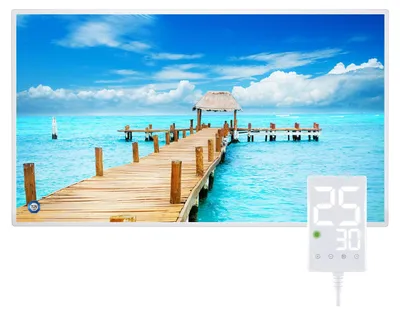 Infrarot-Heizpaneel 600 W, 120 °C, Touch-Thermostat, TÜV