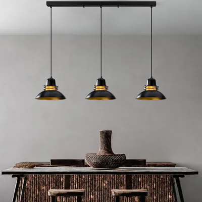 Produktbild von Opviq, Tıbet - 3735-3, Kronleuchter, Schwarz, METALLKÖRPER, 144 x 34 x  37 - 123 cm