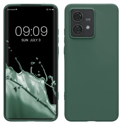 Produktbild von kwmobile Handyhülle für Motorola Edge 40 Neo Hülle - TPU Case - Kabelloses Laden - Schutzhülle Cover in Tannengrün