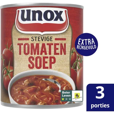 Produktbild von Unox Tomatensoep 800 ml, kräftige herzhafte Tomatensuppe, praktisch & lecker