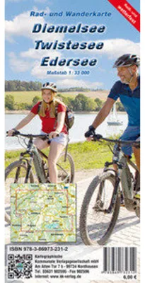 Image de Lac Diemel - Lac Twistesee - Lac Edersee 1:33 000