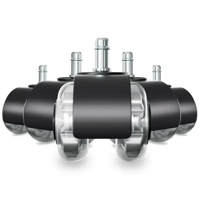 Produktbild von TolleTour Bürostuhlrollen 5x Stuhlrollen 11x22mm 360 Grad Drehung kratzerfrei für Bürostuhl Gaming-Stuhl