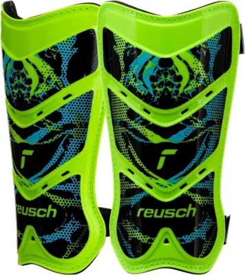 Obrázek produktu pro Reusch Shinguard Attrakt Lite fotbalové chrániče zelené/černé 5377045 5551 - L