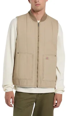 Productafbeelding van DICKIES - Mannenquilted vest zonder mouwen, gemaakt van canvas - Maat XL