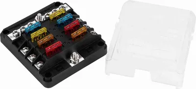 Produktbild von 6-Wege-12V-24V-Kfz-Stromverteilungs-Flachsicherungshalterkasten-Klemmenstromkreis mit Sicherungen