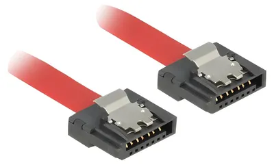Produktbild von DeLOCK 0.7m SATA III, 0,7 m, SATA III, SATA 7-pin, SATA 7-pin, Männlich/Männlich, Rot