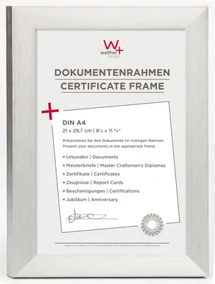 Produktbild von Walther Aluline, Single picture frame, Aluminium, 21 x 29,7 cm