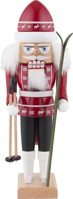 Imagen del producto de Figura de esquí rojo (29 cm) de KWO, con forma de rompecabezas