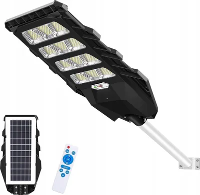 Image de Lampadaire solaire à LED pour l'extérieur, puissant, 1000 W, lampe de jardin pour mât