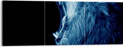 Produktbild von Bild auf Leinwand - Leinwandbild - Abstraktion Tier - 150x50cm - Wand Bild - Wanddeko - Wandbilder - Leinwanddruck - Bilder - Kunstdruck - Wanddekoration - Leinwand bilder - Wandkunst - CA150x50-3797