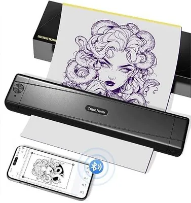 Zdjęcie produktu dla Drukarka do tatuażu bluetooth bezatramentowa przenośna dla artystów