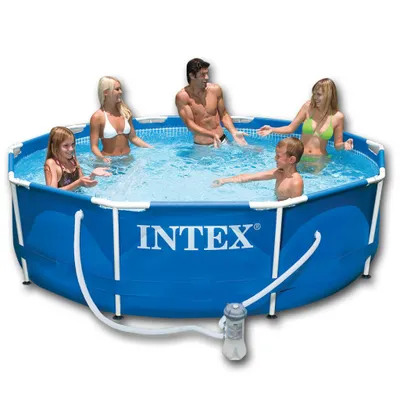 Produktbild von Intex Metal Frame Pool - Aufstellpool -  Ø 366 x 76 cm - Mit Filteranlage