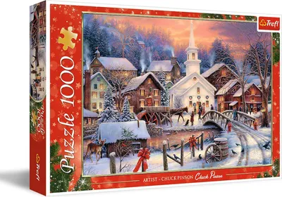 Zdjęcie produktu dla TREFL PUZZLE 1000 Białe Święta 10602