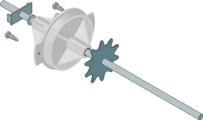 Produktbild von Rolly Toys Hinterachse für Schaltung, 4-Krallenmitnehmer