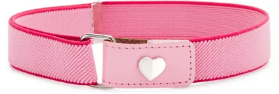 Image de Ceinture élastique pour fille Ladeheid, 1 à 6 ans, 34 à 65 cm, P15G (rose/rose foncé/cœur)