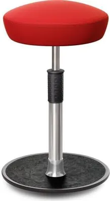 Produktbild von Sitz- Stehhocker Free Tall Hutsitz skai Dynactiv Makari 160 Rot Chrom /schw..