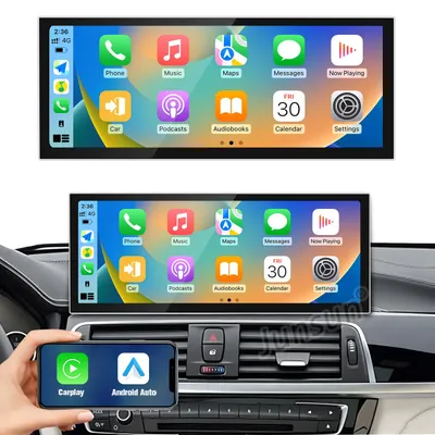 Immagine prodotto di Schermo CarPlay da 15,8" per BMW F30 F31 F32 F33 F34 F36 con sistema NBT (2012-2016) – Android Auto senza fili – Sistema Linux