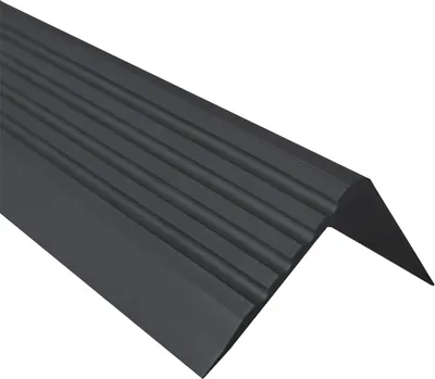 Produktbild von QUEST Protišmykový schodiskový profil RGP PVC, ochrana schodov, 50x42mm, čierna