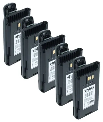 Produktbild von vhbw 5x Akku Ersatz für Motorola AAJ67X001 für Funkgerät, Walkie Talkie (1500 mAh, 7,4 V, Li-Ion)