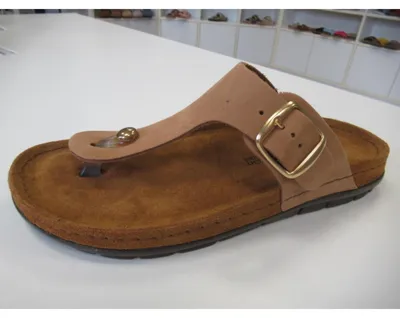 Produktbild von Rohde Damen Zehentrenner Pantolette Leder Rodigo-D 5860, Größe:39 EU, Farbe:Beige